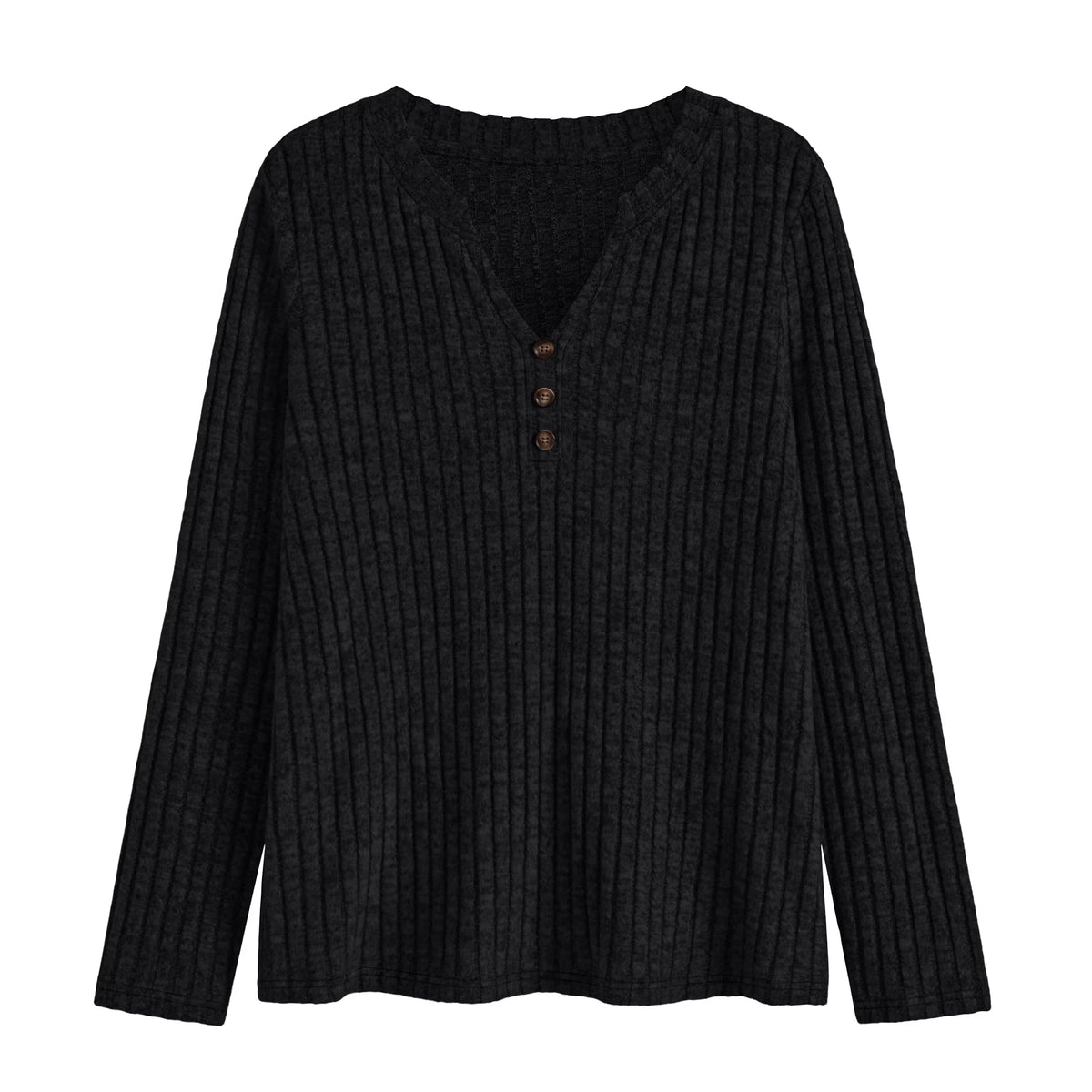 Tunic Shirts for Womens Long Sleeve Tops Casual V Neck Sweaters for Women Blouses