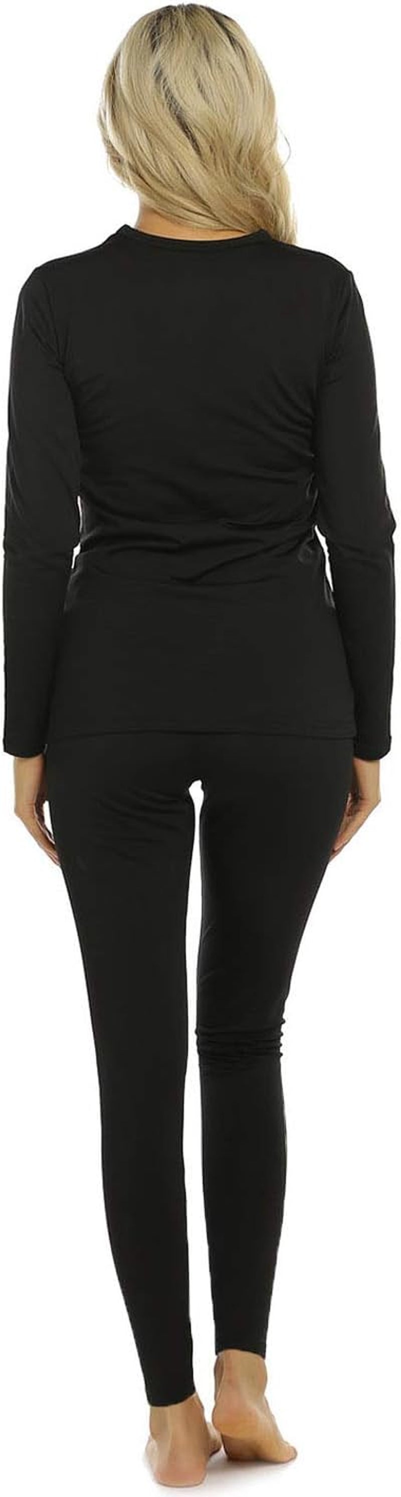 Thermal Underwear for Women Long Johns Base Layer Thermals Set | Warm Fleece Lined Top & Bottom Thermal Set, Winter Clothing for Cold Weather,Moisture-Wicking, Heat Retention, Ultra Soft