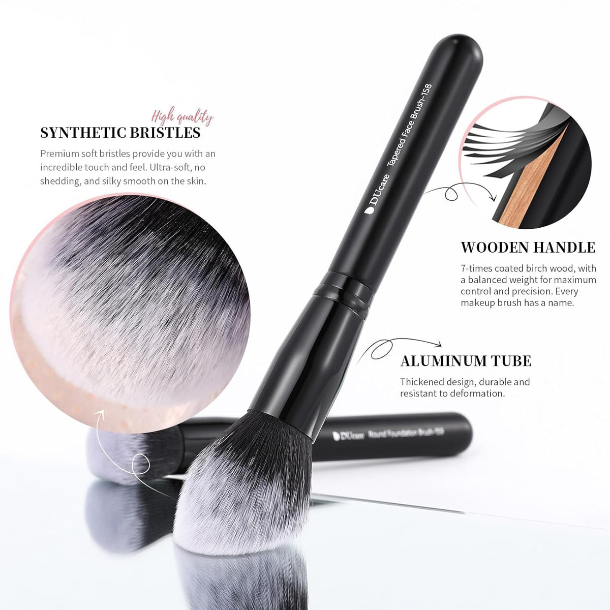 Professional Makeup Brushes Set 27Pcs Makeup Brush Set Premium Synthetic Kabuki Foundation Blending Face Powder Blush Concealers Eye Shadows Brushes