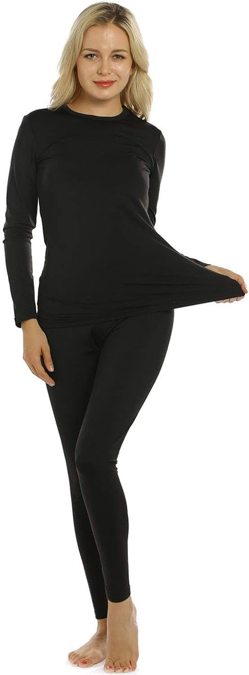 Thermal Underwear for Women Long Johns Base Layer Thermals Set | Warm Fleece Lined Top & Bottom Thermal Set, Winter Clothing for Cold Weather,Moisture-Wicking, Heat Retention, Ultra Soft