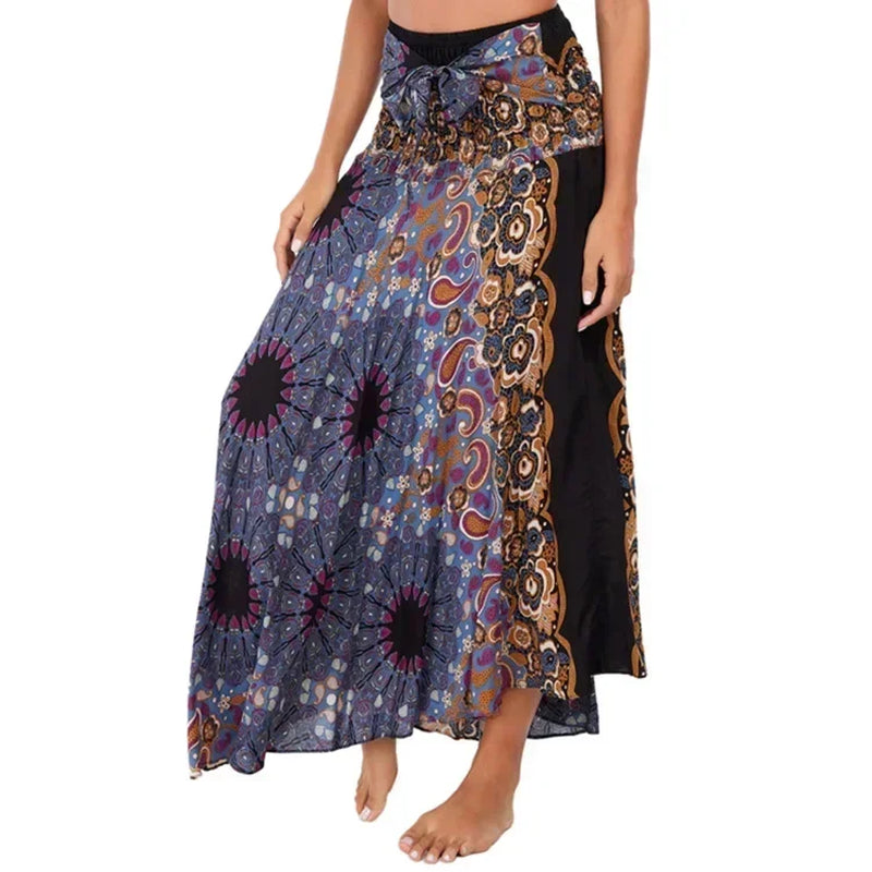 Sexy Summer Long Boho Bottom Women Skirt Vintage Casual Ropa Mujer Faldas Loose Fashion Y2K Maxi Skirts Woman Clothing Saia Jupe